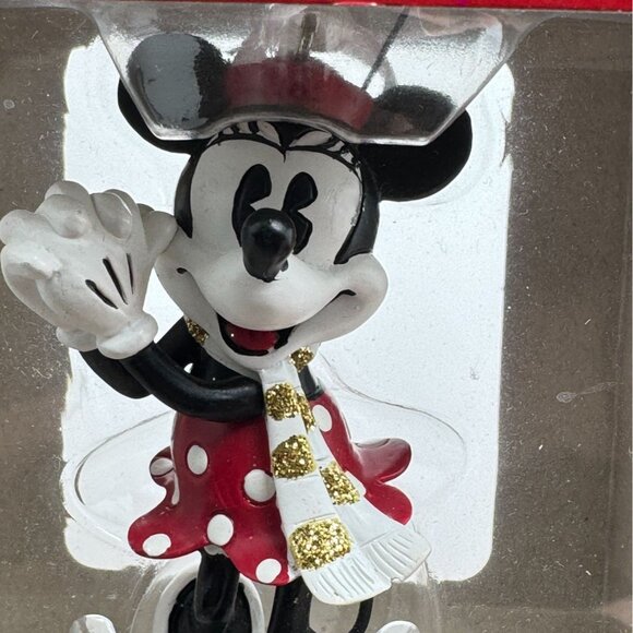 Hallmark Disney Minnie Mouse Christmas Ornament Polka Dot Dress Scarf Hat 2017 - Picture 2 of 9